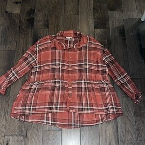 American Eagle baby doll flannel